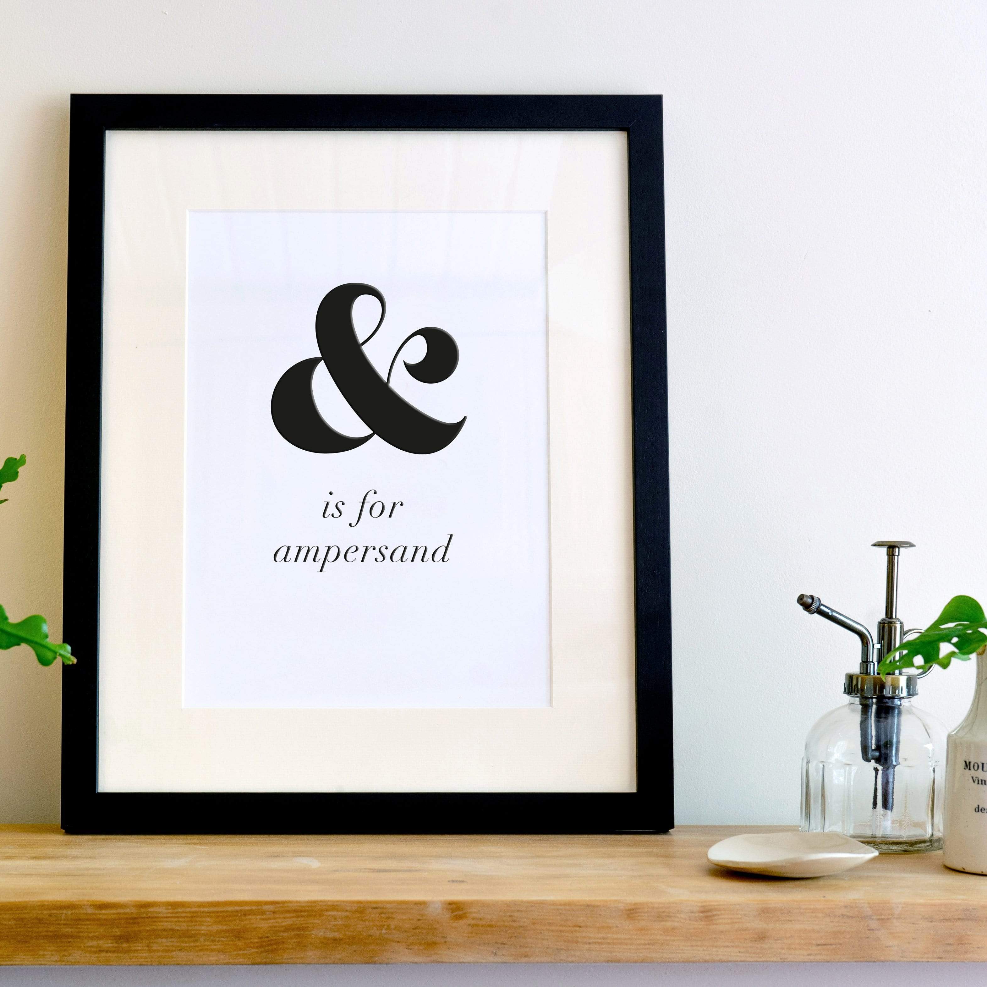 & Is For Ampersand A4 Letterpress Art Print - Image 3