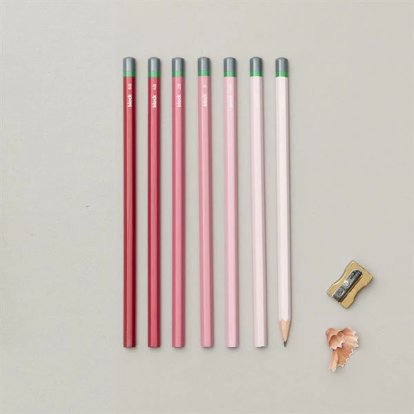 Block Design Pink Gradient Sketching Pencils - Image 3
