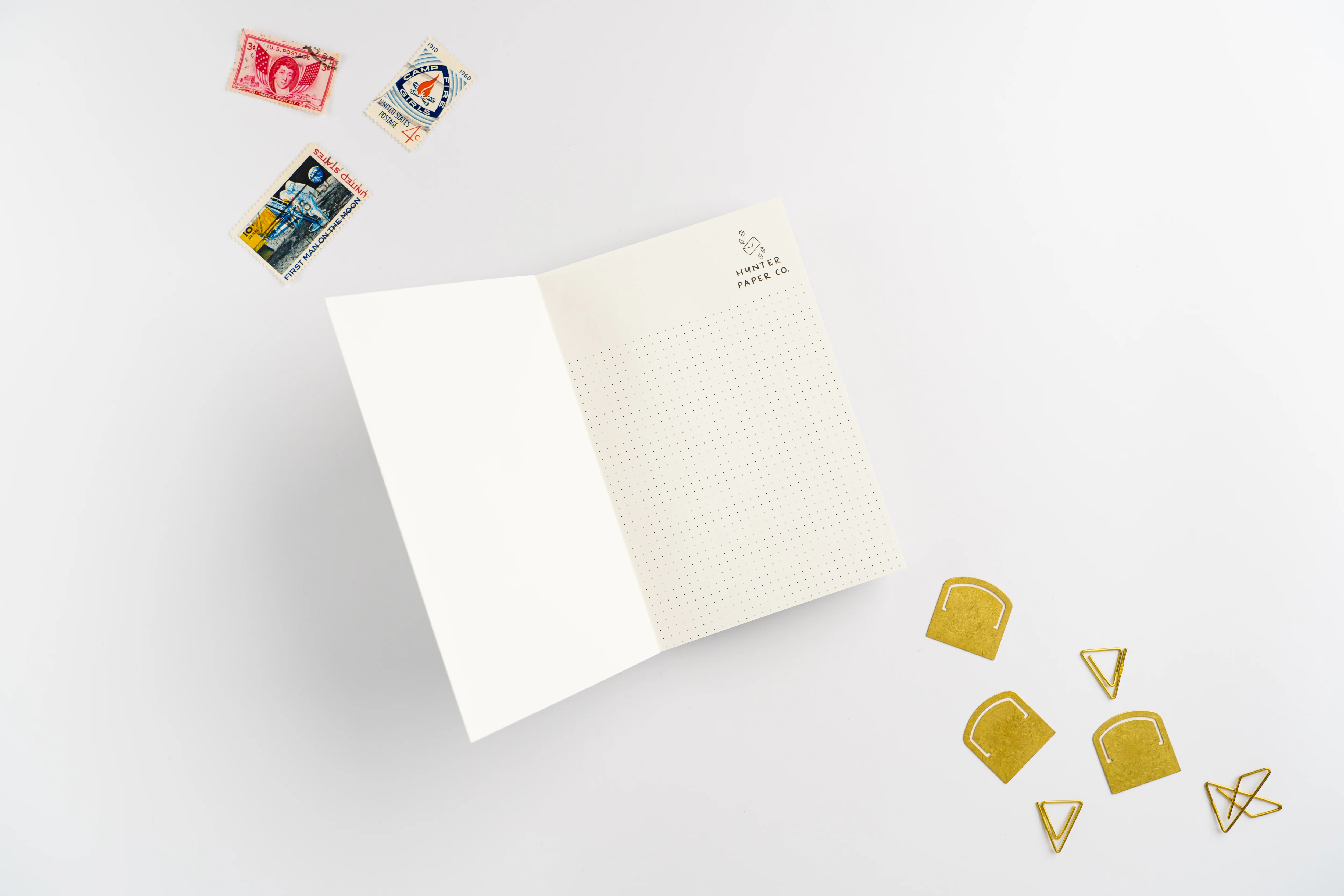 Hunter Paper Co Blue Pattern A6 Lay Flat Slim Notebook - Image 6