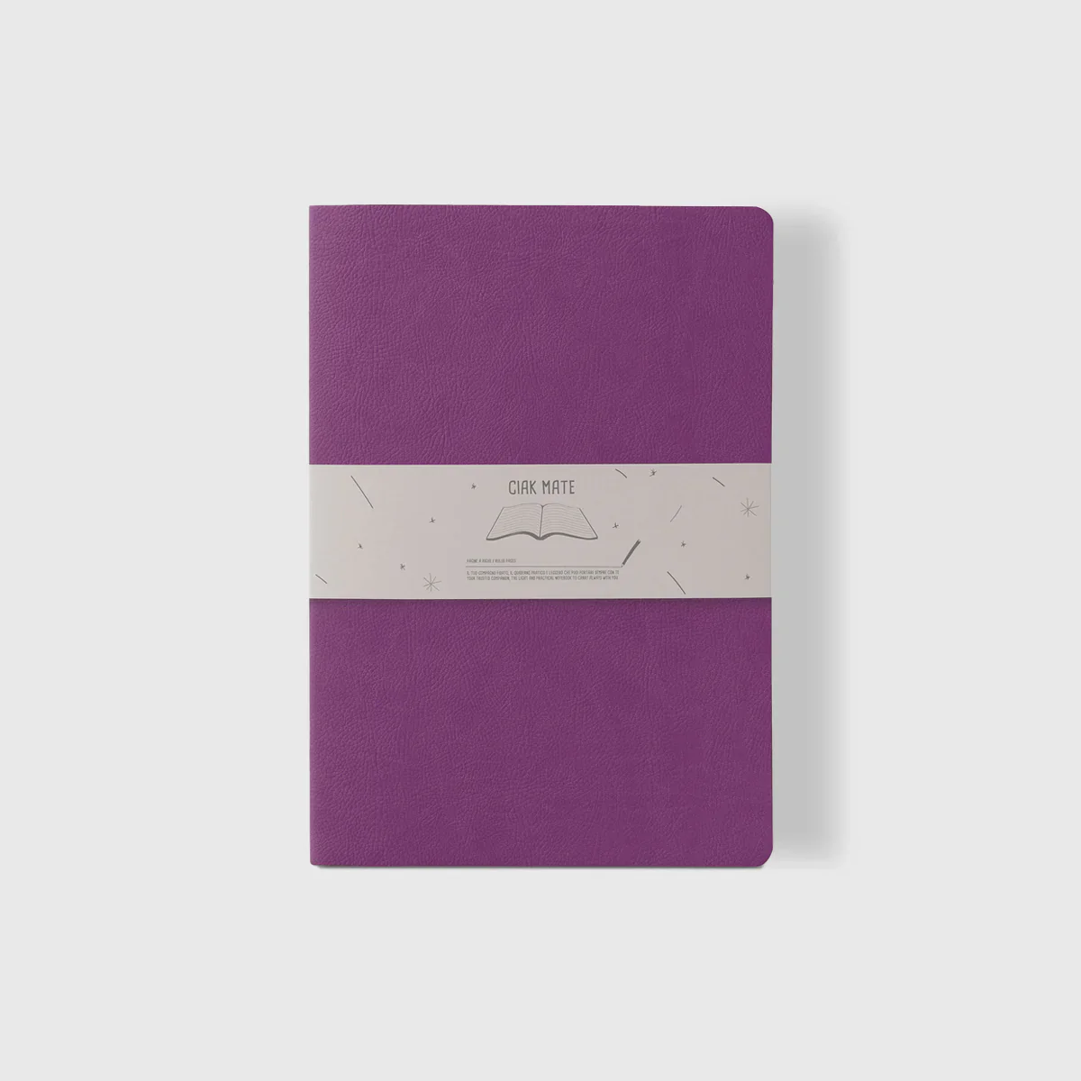 Ciak Mate Soft Cover Vegan Leather A5 Dot Grid Notebook - Image 10