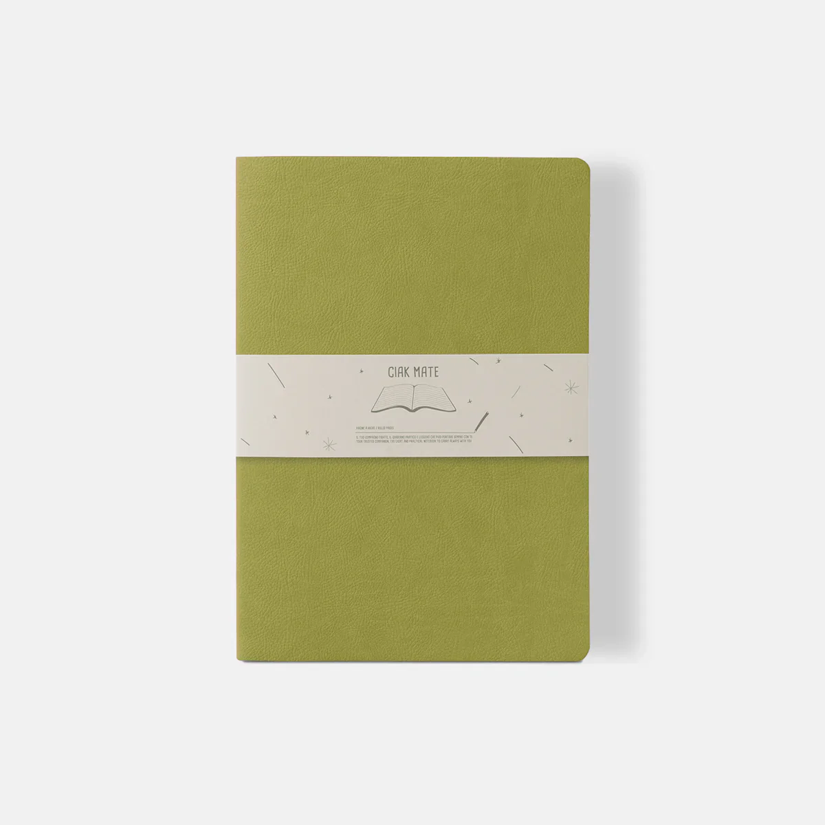Ciak Mate Soft Cover Vegan Leather A5 Lined Notebook - Image 5