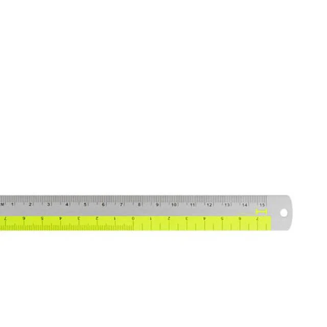 Hightide Aluminium Ruler - 15cm Yellow - Image 3