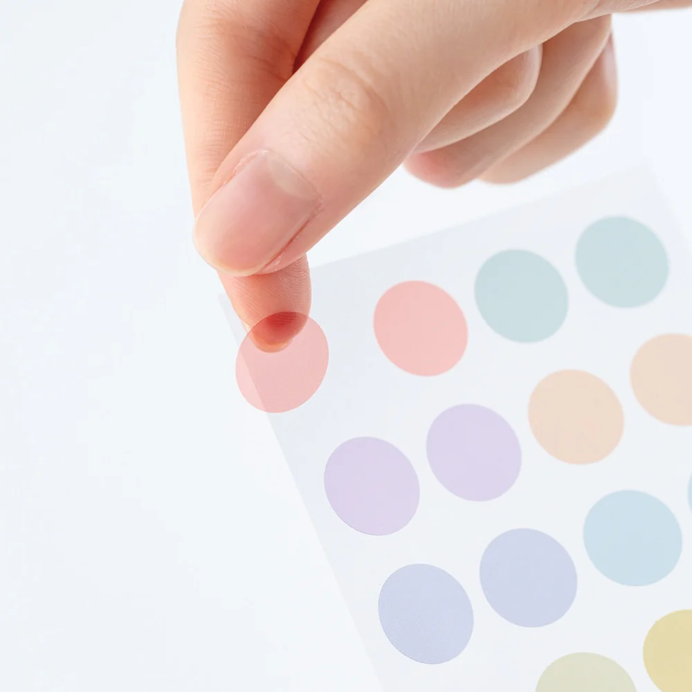Hobonichi TSUKI no IRO: Transparent Dot Stickers - Image 10