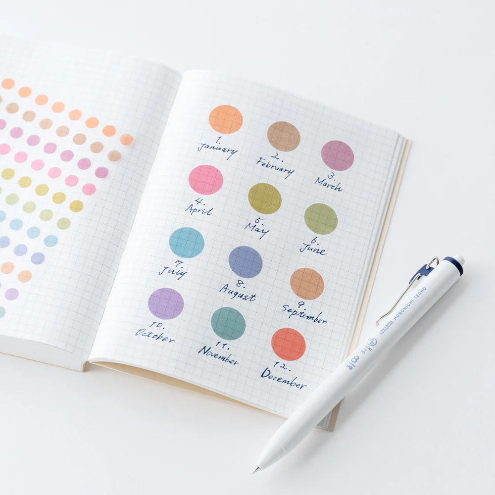 Hobonichi TSUKI no IRO: Transparent Dot Stickers - Image 11