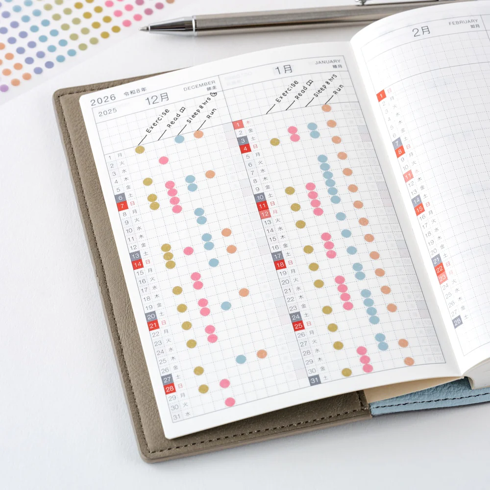 Hobonichi TSUKI no IRO: Transparent Dot Stickers - Image 6