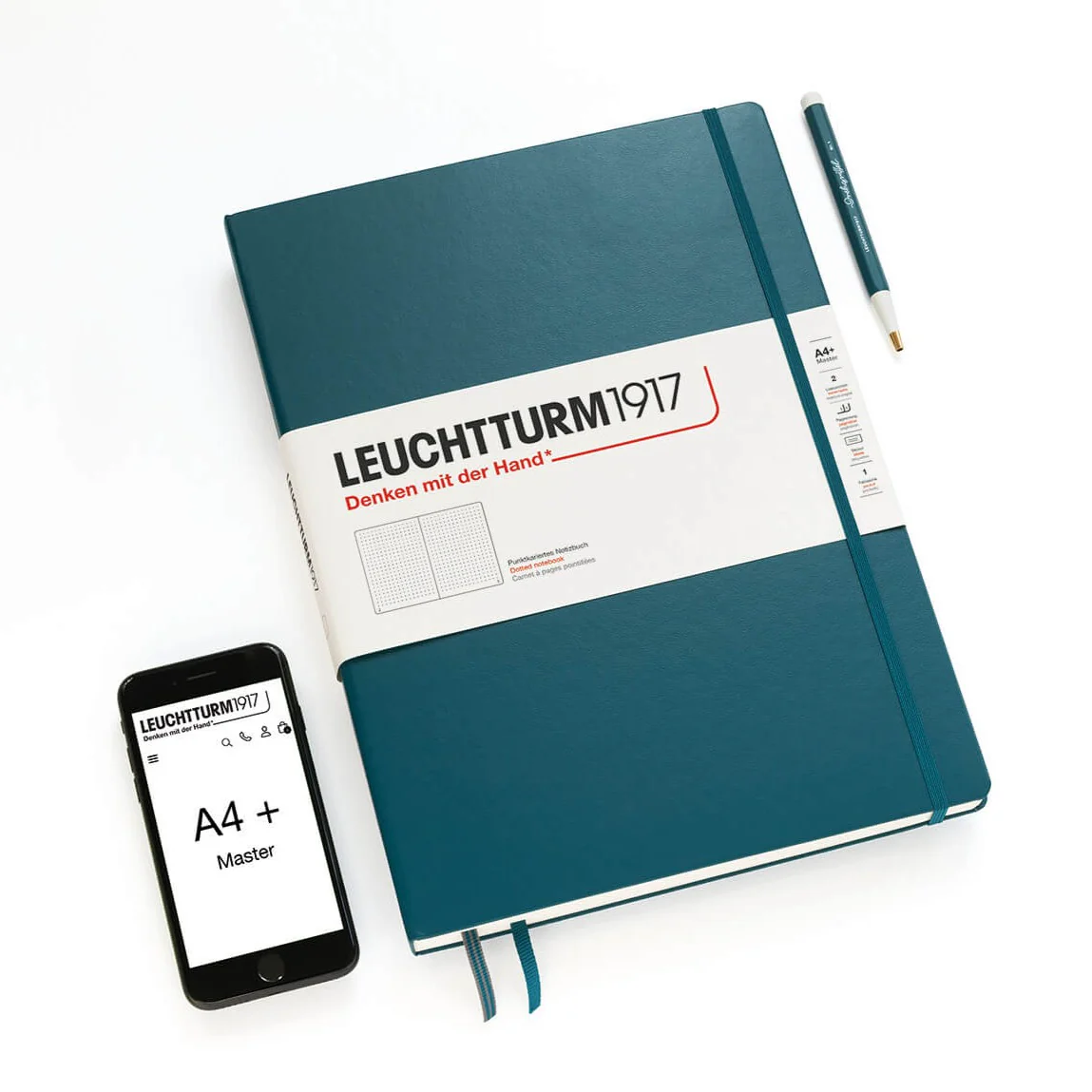 Leuchtturm 1917 A4 Master Slim Hardcover Notebook Ruled Various Colours - Image 5