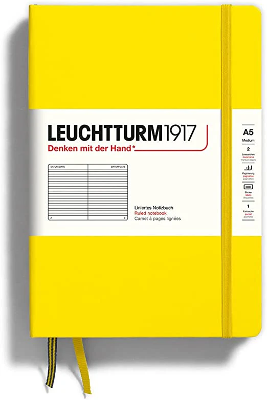 Leuchtturm 1917 A5 Hardcover Notebook Lined Various Colours - Image 10