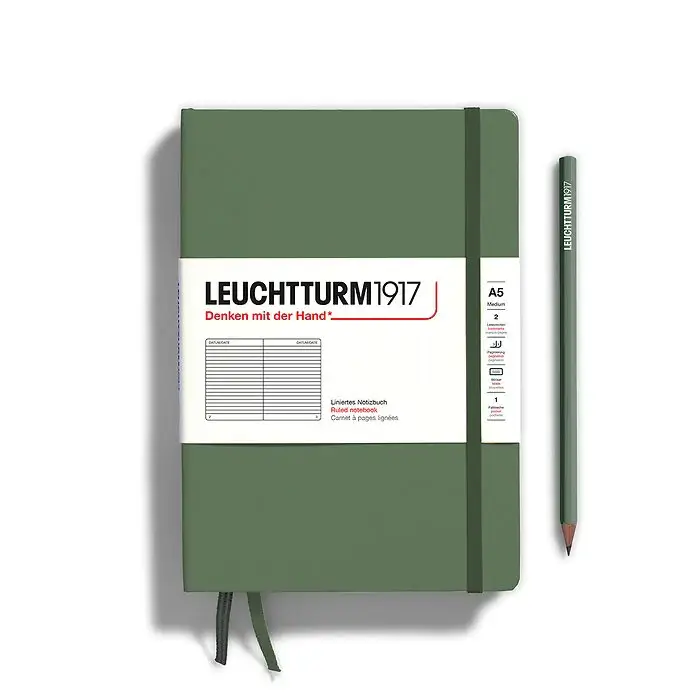 Leuchtturm 1917 A5 Hardcover Notebook Lined Various Colours - Image 19