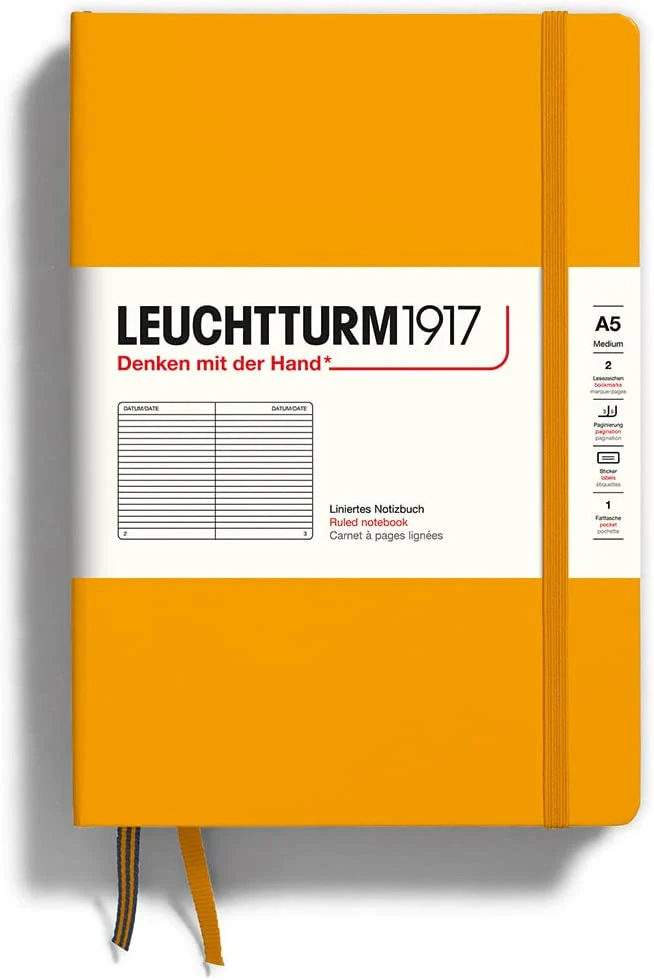 Leuchtturm 1917 A5 Hardcover Notebook Lined Various Colours - Image 7