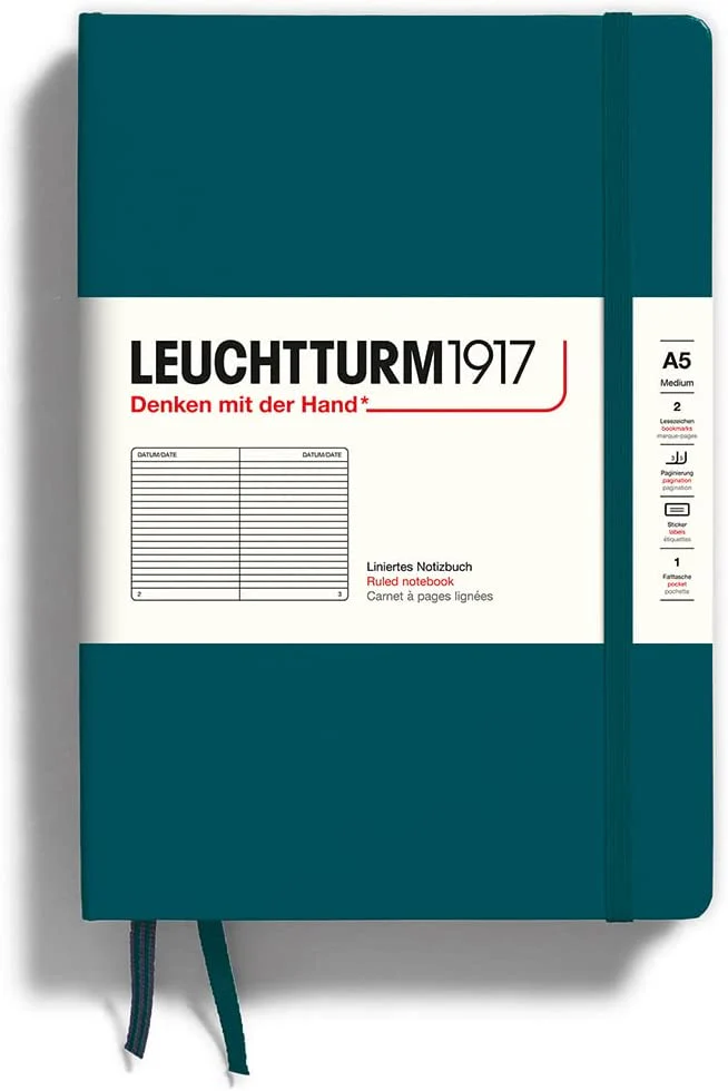 Leuchtturm 1917 A5 Hardcover Notebook Lined Various Colours - Image 9