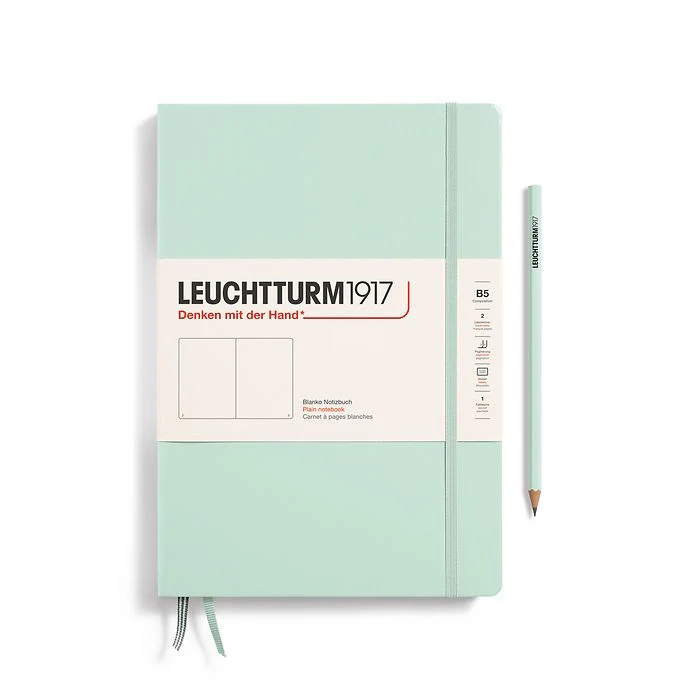 Leuchtturm 1917 B5 Hardcover Notebook Plain Various Colours - Image 8