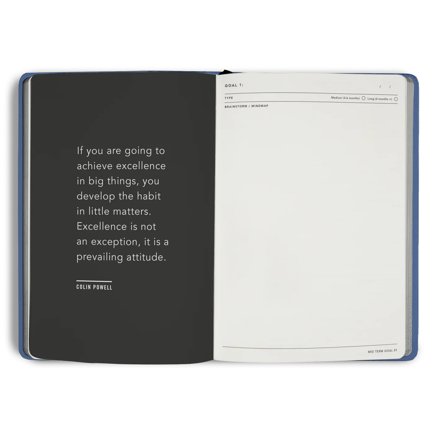 MiGoals A5 Goals Journal Teal - Image 4