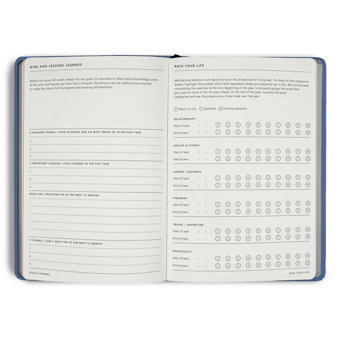 MiGoals A5 Goals Journal Teal - Image 6