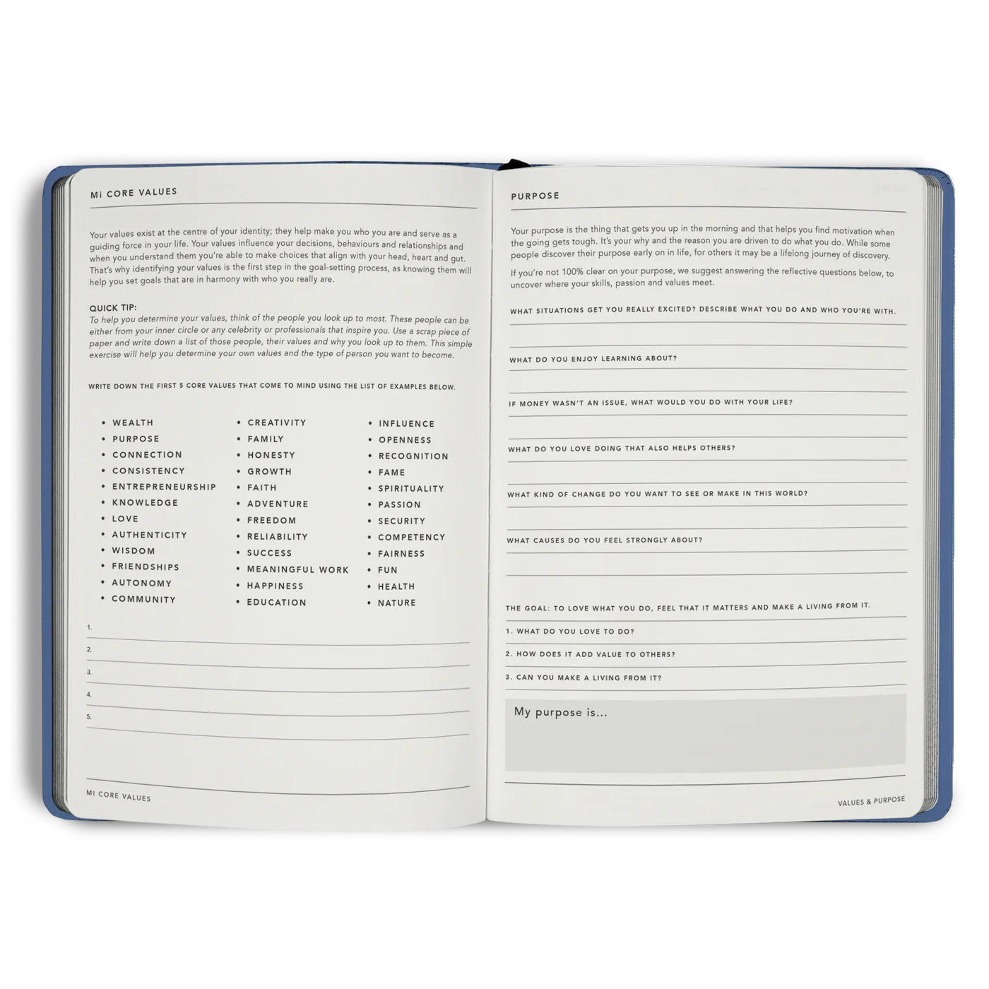 MiGoals A5 Goals Journal Teal - Image 8