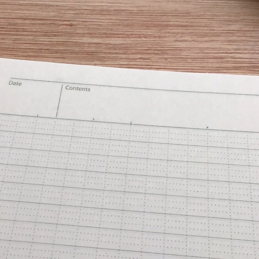 Nakabayashi Blue Logical Prime Threadbound Notebook A5 6mm Ruled - Image 4