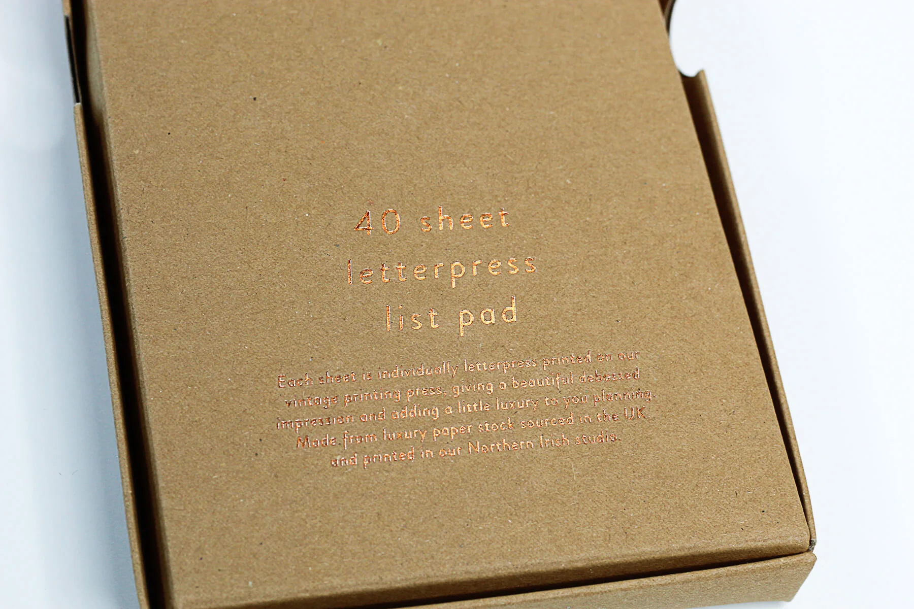 Hunter Paper Co This Week Things To Do Letterpress List Pad - Image 4